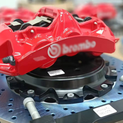 BMW Front Caliper – Brembo GT4 Style – Red – 4-Piston