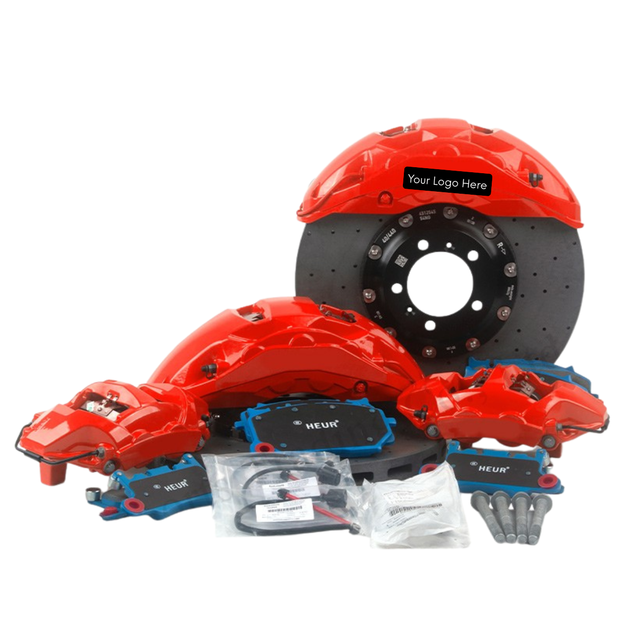 Land Rover Front Caliper – AK10 Piston – Red
