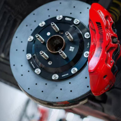 Mercedes Front Caliper – AMG Style – 6-Piston – Red