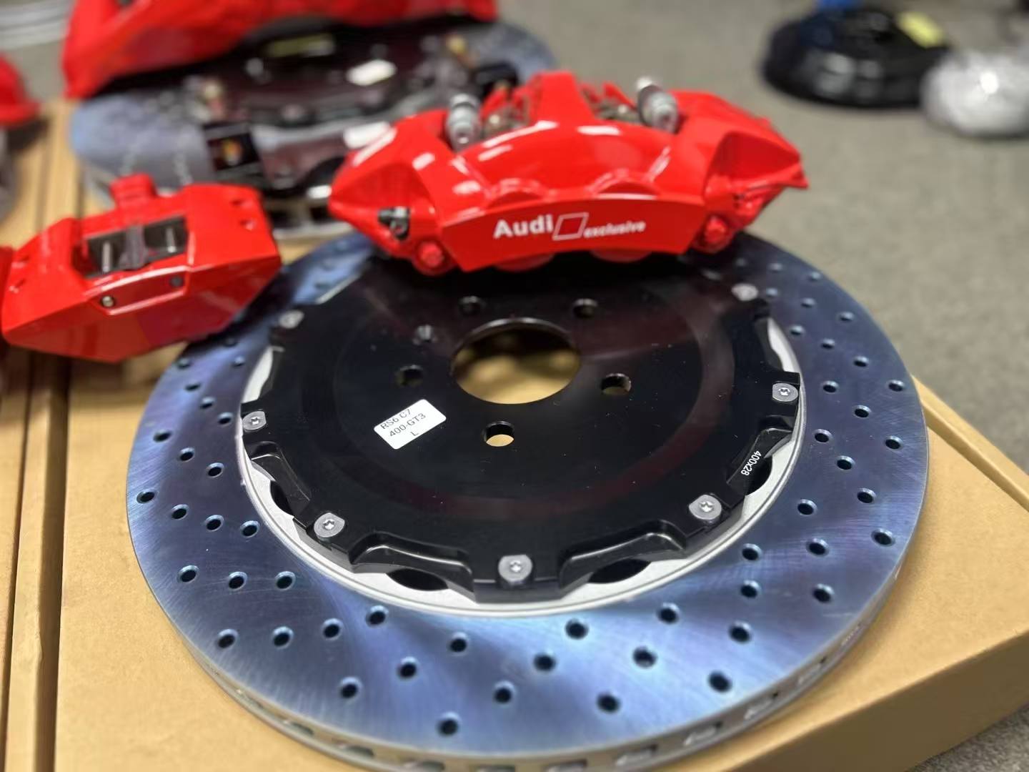 Audi Front Caliper – RS Style – 6-Piston – Red