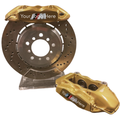 BMW Front Caliper – Brembo GT6 Style – Gold – 6-Piston