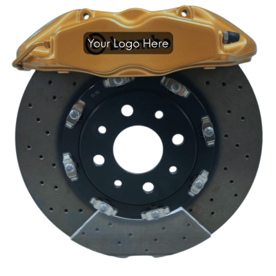 BMW Front Caliper – Brembo GT6 Style – Gold – 6-Piston